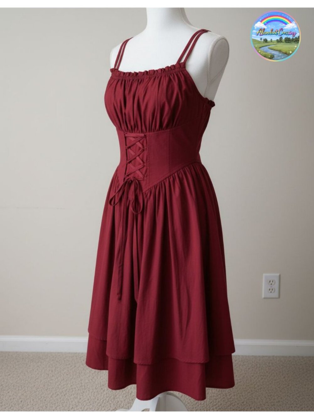 Womens Corset Mini Chiffon Sundress Lace-Up Fairy Dress Adjustable Straps